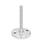GN 23 Piedini di livellamento, acciaio INOX Tipo (base): D1 - Finitura tornita, con fondo in gomma, intarsiato, colore nero
Versione della vite: S - Senza dado, esagono esterno in basso