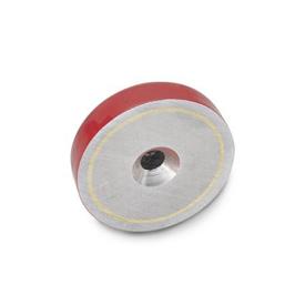 GN 58 POT-magneetit, reiälliset Pinta: RT - punainen, lakattu
