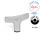 GN 5064 T-Griffe, Edelstahl, Hygienic Design Oberfläche: PL - poliert (Ra < 0,8 µm)
Werkstoff (Dichtring): H - HNBR