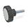 GN 7336 Vis moletées, plastique, insert fileté (vis) acier/inox Matériau: ST - Acier