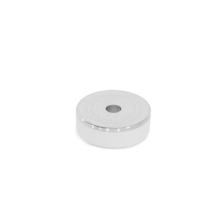 Discos con tapa de cubierta GN 338: Acero, como bases de dispositivos, guías deslizantes, tapas de tornillos