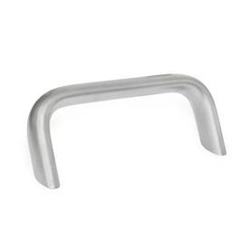 GN 565.7 Inclined Cabinet U-Handles, Stainless Steel 