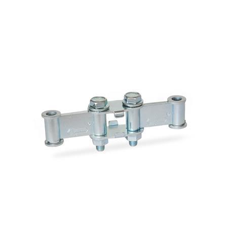 Clamping Arm Extenders GN 801.2: Steel, with Joint, for Toggle Clamps with Forked Clamping Arm