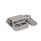 GN 724.3 Loquets à ressort, acier/inox, avec goupille chanfreinée et bride pour montage en surface Type: L - came d'indexage gauche
Goupille chanfreinée, n° d'identification: 2 - Chanfrein, bas
Matériau/Finition: NI - Inox, moulage de précision
Cran d'arrêt, n° d'identification: 1 - Sans cran d'arrêt