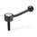 GN 125 Flat Adjustable Tension Levers, Steel, with External Thread Type: E - Angled lever