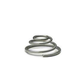 GN 187.2 Thrust Springs, Stainless Steel , for Serrated Locking Plates GN 187.4 / GN 189, Locking Plates GN 187.5 