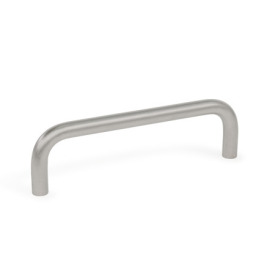 GN 425.3 Cabinet U-handles, Stainless Steel, without Thread, for Welding 