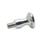 GN 75.5 Waist Shaped Stainless Steel Knobs Type: E - With threaded stud
Finish: PL - Highly polished