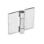 Sheet Metal Hinges, Stainless Steel, Square or Vertically Elongated