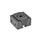 GN 920.1 Keilspanner, Stahl Form: GA - mit 2 Befestigungsgewinden für Aufsatzbacken