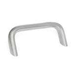 Inclined Cabinet U-Handles, Stainless Steel