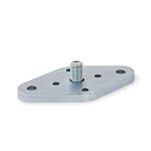 Flanges for Quick Release Couplings GN 1050 and Studs GN 1050.1