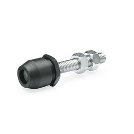 GN 804 Clamping Screws, Steel, with Adjustable Spring Loaded Thrust Pad 