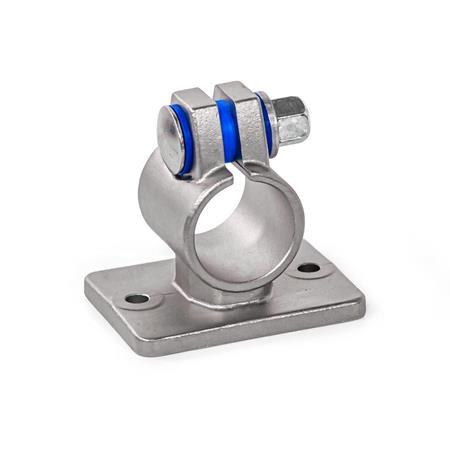 GN 146.6 Stainless Steel Flanged Connector Clamps, with 2 Holes Type: B - With seals