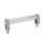GN 335 Poignées tubulaires ovales, avec profilé incliné, aluminium/Zinc moulé sous pression Type: B - Montage par le côté opérateur
Finition: ES - anodisé, couleur naturelle