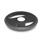 GN 924 Spoked Handwheels, Aluminum, Powder Coated Type: A - Without handle
Colour: SW - Black, RAL 9005, textured finish