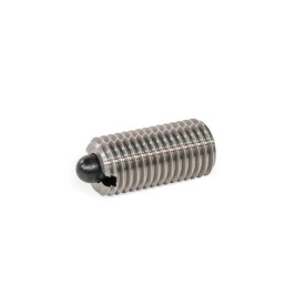 GN 616 Spring Plungers, with Bolt Type: SSN - Bolt stainless steel, high spring load