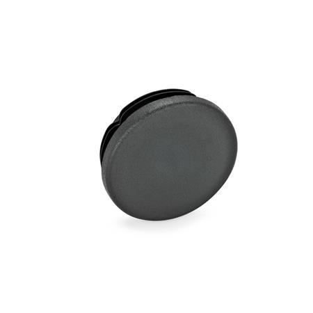 GN 991 Endstopfen, Kunststoff, rund oder quadratisch d / s: D - Durchmesser
Farbe: SW - schwarz, RAL 9005, matt