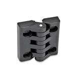 Hinges, Plastic, Adjustable by Slotted Holes