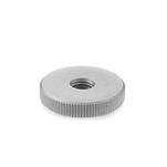 Knurled Nuts, Stainless Steel, Flat Type