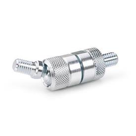 GN 782 Ball Joints, Steel Type: KS - Ball with threaded stud<br />Identification No.: 2 - Mounting socket with external thread