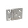 GN 237.3 Heavy Duty Hinge, Stainless Steel AISI 316, Horizontally Elongated Type: A - With Bores for Countersunk Screws
Finish: GS - Matte shot-blasted finish
Hinge wings: l3 ≠ l4 - elongated on one side