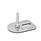 GN 43 Piedini di livellamento, acciaio INOX, con aletta di fissaggio, a forma rettangolare Form: E3 - Con disco antiscivolo, vulcanizzati, colore nero, con un foro asolato
Versione (vite): S - Senza dado, esagono esterno in basso