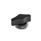 GN 5320 Torque Limiting Wing Nuts, Plastic, Threaded Bushing Steel Color: SW - Black, matte finish