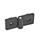 GN 159 Hinges, Plastic, for Aluminum Profiles Color: SW - Black, matte finish
Identification no.: 1 - Without safety hand levers