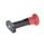 GN 817.1 Indexing Plungers, Zinc Die Casting, with Flange for Surface Mounting, with or without Rest Position, with Red Knob Type: C - With rest position
Color: RT - Red, RAL 3000