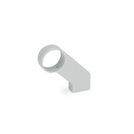 GN 333.8 Handle Legs for Tubular Handles, Zinc Die Casting Finish: SR - Silver, RAL 9006, textured finish