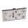 GN 237.3 Heavy Duty Hinges, Stainless Steel, Horizontally Elongated Type: B - With Bores for Countersunk Screws and Centering Attachments
Finish: GS - Matte shot-blasted finish
Hinge wings: l3 = l4 - elongated on both sides