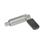 GN 721.5 Cam Action Indexing Plungers, Stainless Steel, without Locking Function, with 180° Limit Stop Type: LB - Left-hand lock, with plastic cap