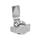 GN 115 Latches, Stainless Steel AISI 316, with Operating Elements in Stainless Steel Type: SKN - With wing knob