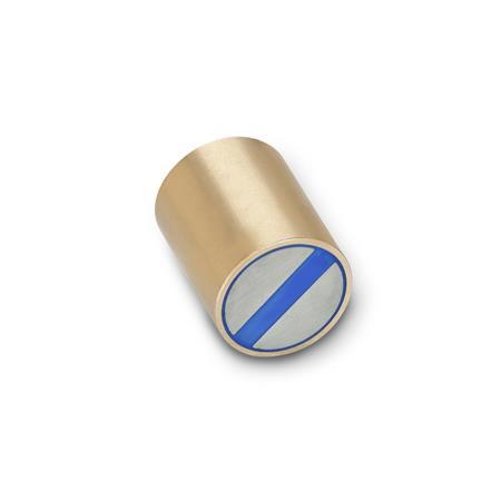 GN 54.1 Magneti di ritegno, cilindrici, senza foro alesato Materiale del magnete: ND - NdFeB