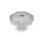 DIN 6336 Star Knobs, Aluminum Type: D - With threaded through bore
Finish: MT - Tumbled