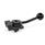GN 9190 Side Clamps with Eccentrical Cam Lever Type: P - With prism clamping jaw
Coding: L - Clamping by anti-clockwise rotation
