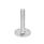 GN 44 Stainless Steel Leveling Feet Type (Base): B0 - Without rubber pad, with 2 mounting holes
Version (Screw): T - Without nut, wrench flat at the bottom