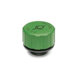 GN 774.1 Breather Caps, Plastic Colour: GN - Green, RAL 6001