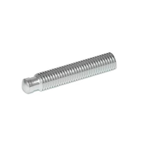 Viti di regolazione o bloccaggio DIN 6332: Acciaio INOX, con spintore