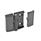 GN 238 Hinges, Zinc Die Casting , Adjustable, with Cover Type: NJ - Not adjustable
Colour: SW - Black, RAL 9005, textured finish