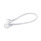 GN 111.2 Retaining Cables, Stainless Steel, with Key Rings or One Key Ring and One Mounting Tab Type: B - With mounting tab and key ring
Color: TR - Transparent
