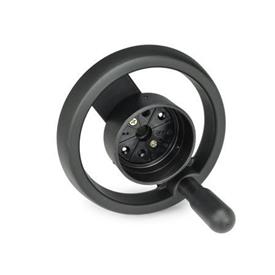 GN 522.8 Spoked Handwheels for Position Indicators Type: D - With revolving handle
