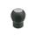 GN 675.1 Ball Handles with Cover Cap, Plastic, Softline Color of the cover cap: DGR - Gray, RAL 7035, matte finish