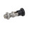 GN 81700 Pistoncini di posizionamento a molla, acciaio/acciaio INOX, con punta speciale Tipo: CK - Con posizione di arresto, con controdado
Tipo di puntale: MA - Punta arrotondata, ottone
Materiale: NI - Acciaio INOX