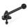 GN 918.1 Clamping Bolts, Steel, Upward Clamping, Screw from the Back Type: KVB - With ball lever, angular (serration)
Clamping direction: R - By clockwise rotation (drawn version)