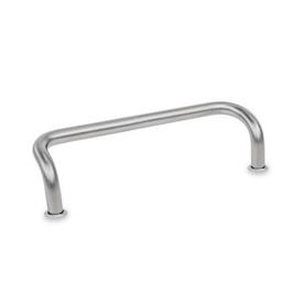 GN 425.1 Cabinet U-Handles, Stainless Steel Material: A4 - Stainless steel<br />Finish: GS - Matte shot-blasted finish