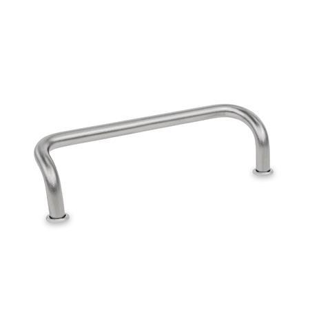 GN 425.1 Cabinet U-Handles, Stainless Steel Material: A4 - Stainless steel
Finish: GS - Matte shot-blasted finish