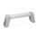 GN 334.1 Oval tubular handles, Mounting from operator‘s side Finish: ES - Anodized, natural color