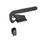 GN 852.1 Latch Type Toggle Clamps, Steel, Heavy Duty Type Type: T - With mounting holes, without square U-bolt, with catch
